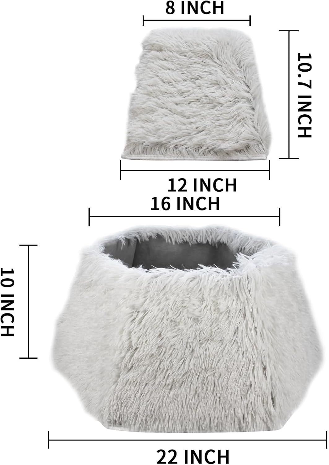 22 Inch Christmas Tree Collar Christmas Tree Skirts Tree Ring Christmas Decorations for Party Holiday Home Decoration