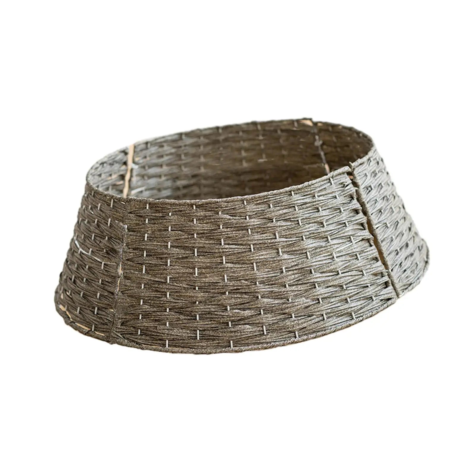 Christmas Tree Skirt  Decorative Rustic Collections  Xmas Tree Stand Basket Xmas Tree Skirt Base Cover - 60X17 cm