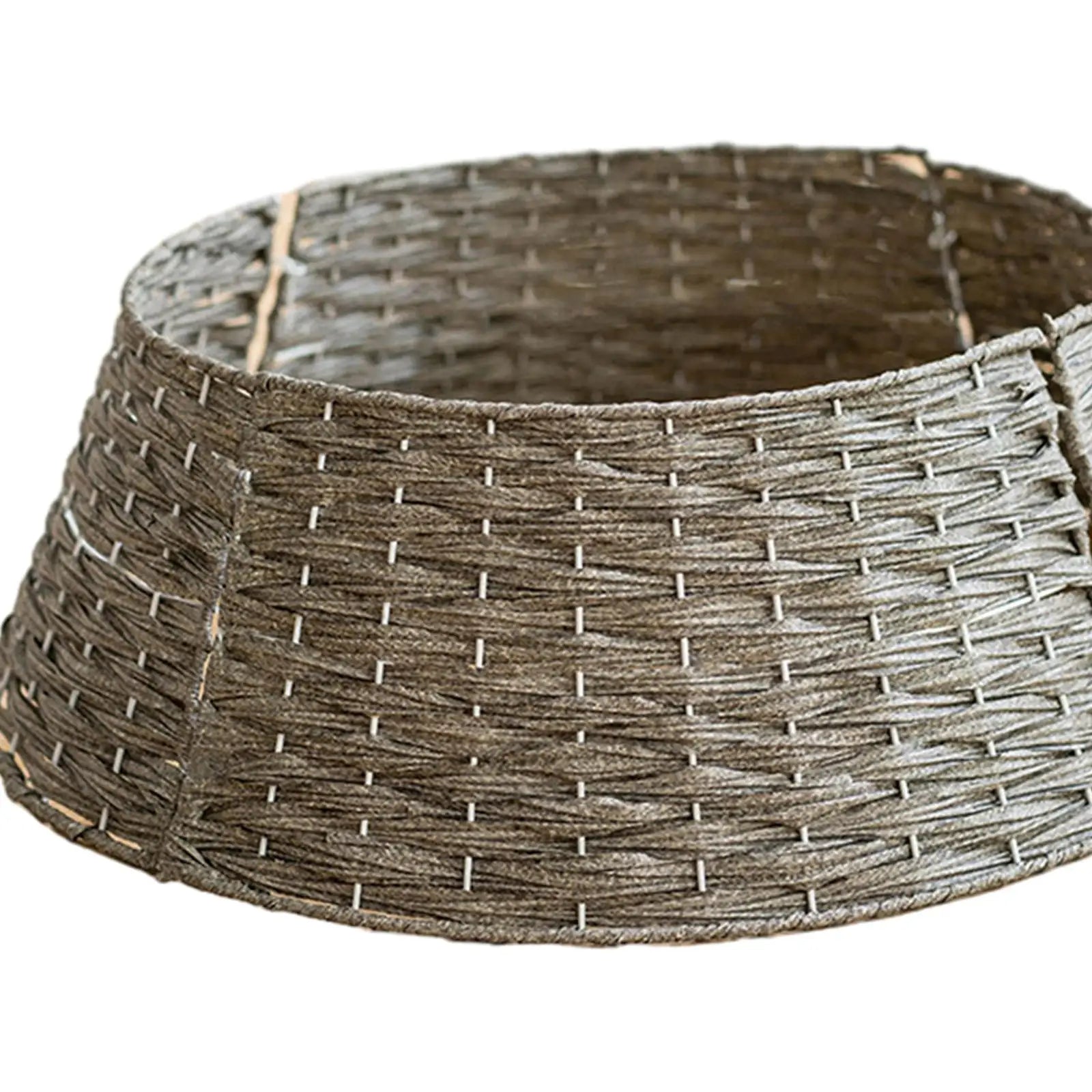 Christmas Tree Skirt  Decorative Rustic Collections  Xmas Tree Stand Basket Xmas Tree Skirt Base Cover - 60X17 cm