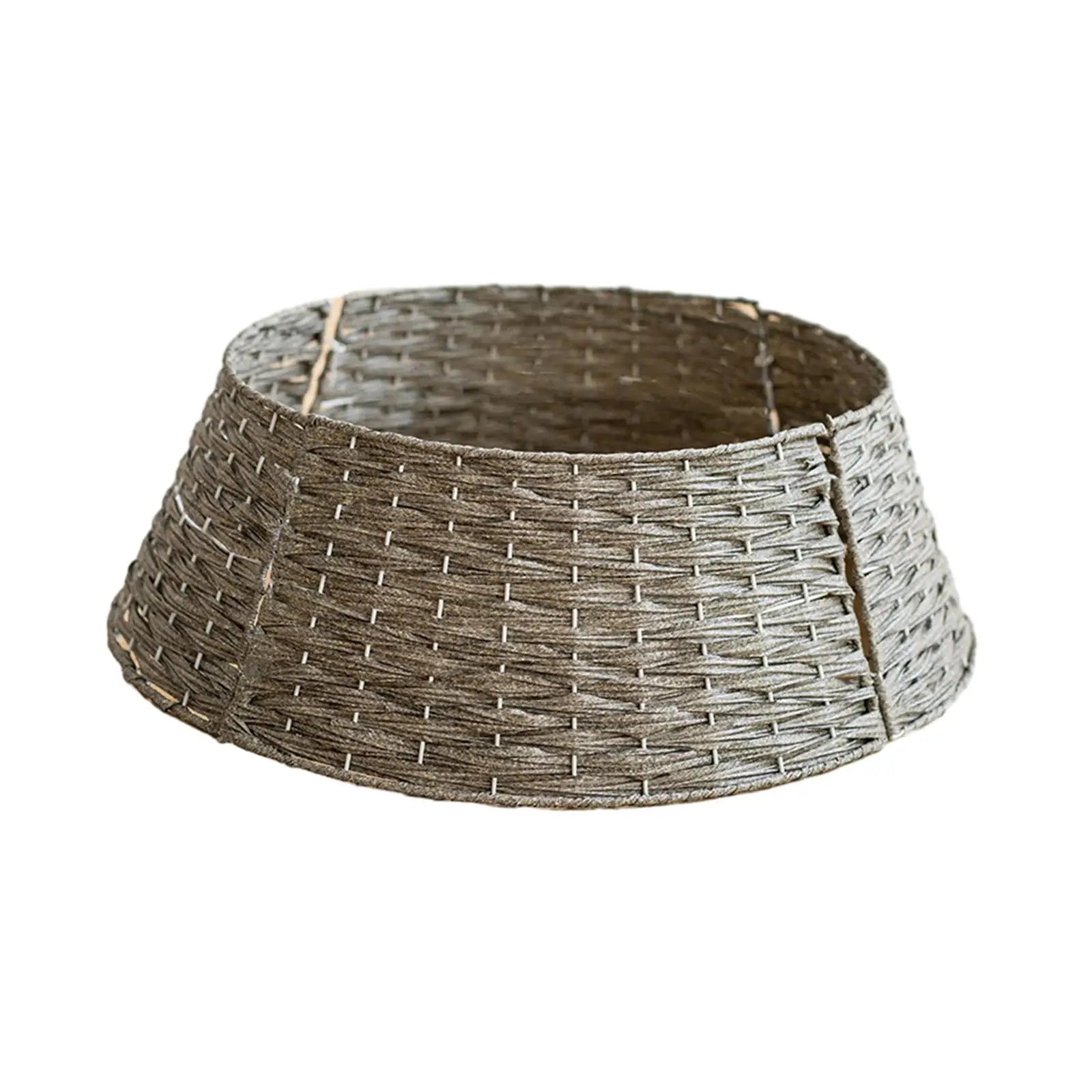 Christmas Tree Skirt  Decorative Rustic Collections  Xmas Tree Stand Basket Xmas Tree Skirt Base Cover - 60X17 cm